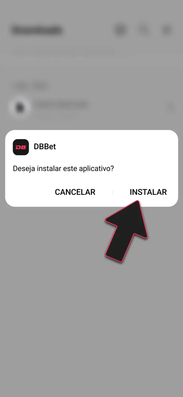 Instale o aplicativo DBBet no seu celular agora.