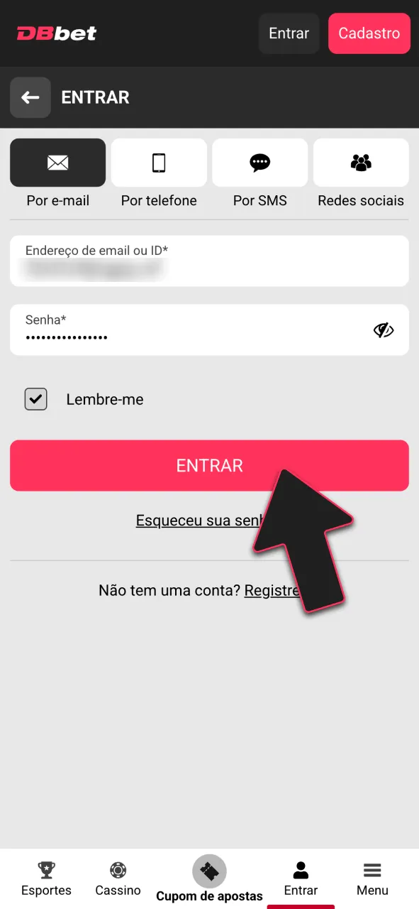 Acesse o login oficial e verifique seu perfil na DBBet.